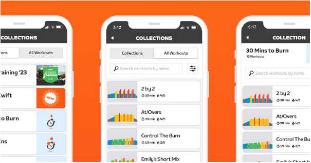 Workout Library in der Companion App