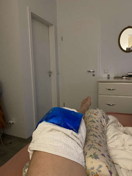 Knie kühlen